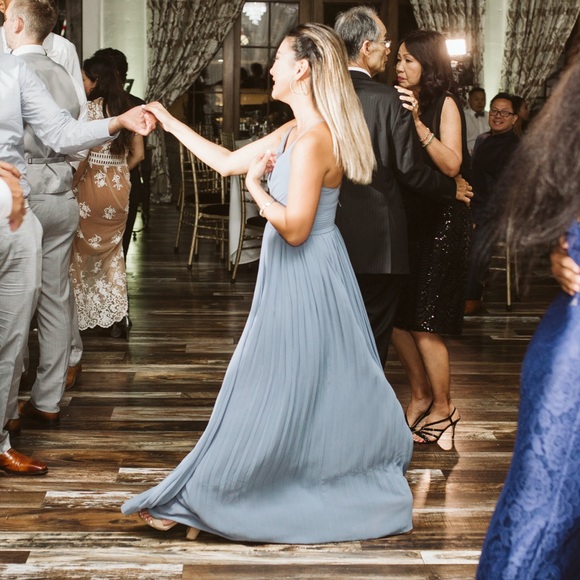 Lulus - dusty blue maxi dress - Picture 7 of 7